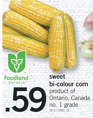 Fortinos Sweet bi-colour corn offer