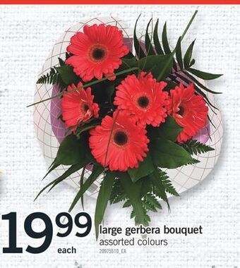 Fortinos Large gerbera bouquet offer