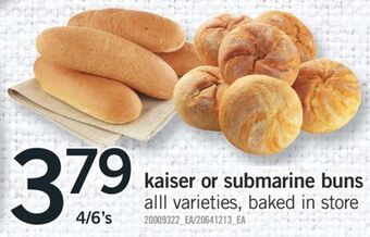 Fortinos Kaiser or submarine buns offer