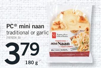 Fortinos Pc® mini naan, 180 g offer
