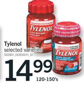 Fortinos Tylenol 120 - 150's offer