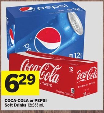 Foodland Coca-cola or pepsi soft drinks 12x355 ml offer