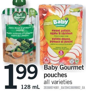 Fortinos Baby gourmet pouches, 128 ml offer