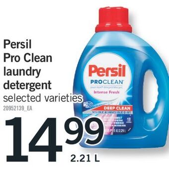 Fortinos Persil pro clean laundry detergent, 2.21 l offer