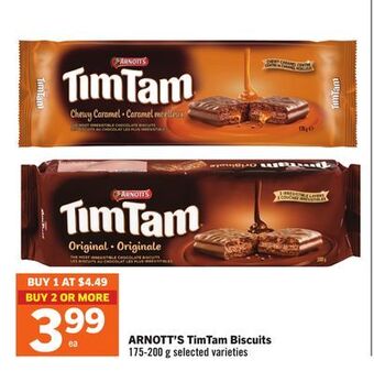 Foodland Arnott's timtam biscuits 175-200 g selected varieties offer