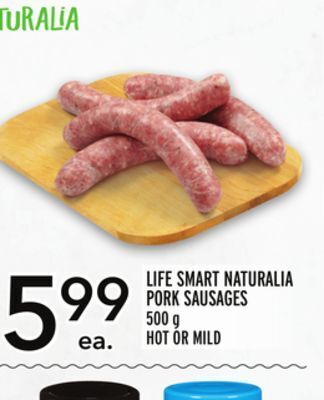 Metro Life smart naturalia pork sausages offer