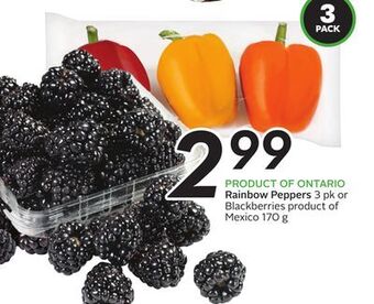 Sobeys Rainbow peppers offer