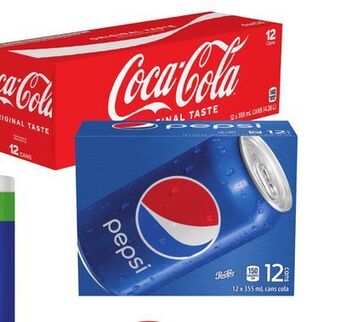 Sobeys Coca-cola or pepsi soft drinks offer
