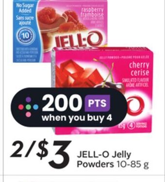 Sobeys Jelly powders offer