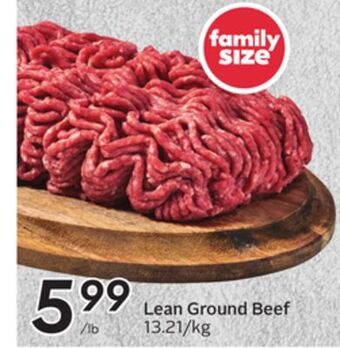 Sobeys Lean ground beef offer