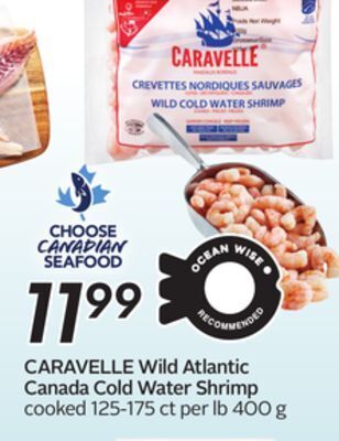 Sobeys Wild atlantic canada cold water shrimp offer