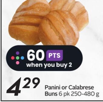 Sobeys Panini or calabrese buns offer