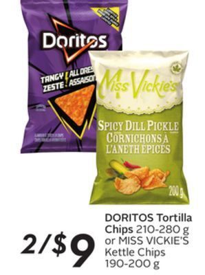 Sobeys Doritos tortilla chips offer