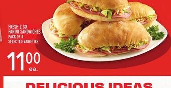 Metro Fresh 2 go panini sandwiches offer