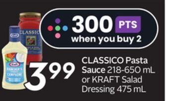 Sobeys Classico pasta sauce offer