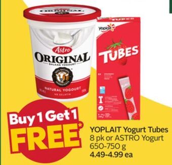 Sobeys Yogurt tubes offer