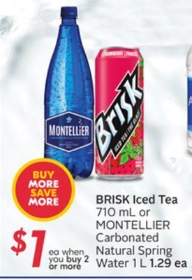 Sobeys Brisk iced tea offer