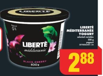 No Frills Liberté méditerranée yogurt, 500 g offer