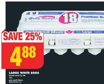 No Frills Large white eggs, 18's offer