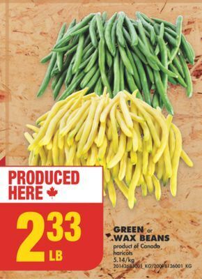 No Frills Green or wax beans offer
