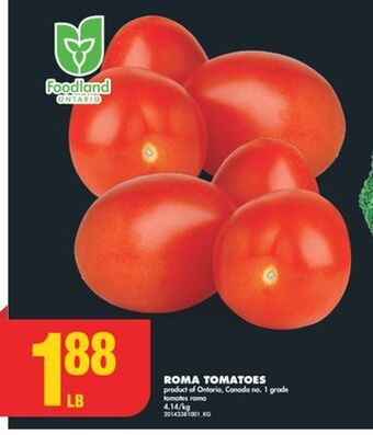 No Frills Roma tomatoes offer