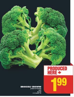 No Frills Broccoli crowns offer