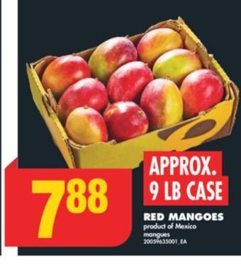 No Frills Red mangoes, approx. 9 lb case offer