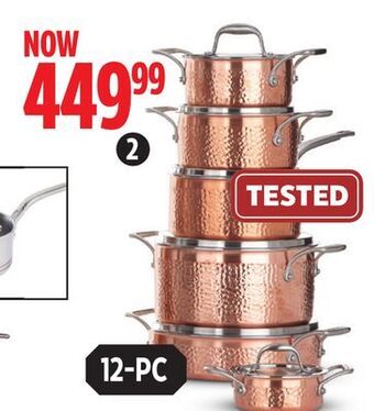Canadian Tire Lagostina copper-clad cookset offer