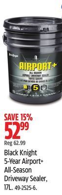 Canadian Tire Black knight 5-year airport+ all-season driveway sealer, 17l offer