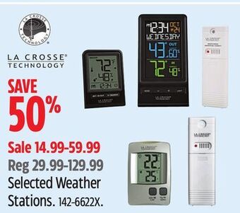 Canadian Tire La crosse selected weather stations offer