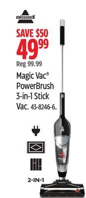 Canadian Tire Bissell magic vac® powerbrush 3-in-1 stick vac offer