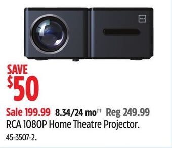 Canadian Tire Rca 1080p home theatre projector offer