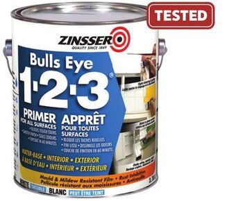 Canadian Tire Zinsser bulls eye latex primer and sealer offer