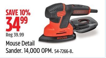 Canadian Tire Black & decker mouse detail sander offer