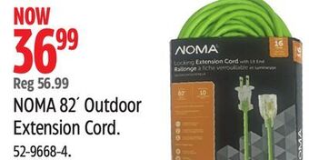 Canadian Tire Noma 82' outdoor extension cord offer