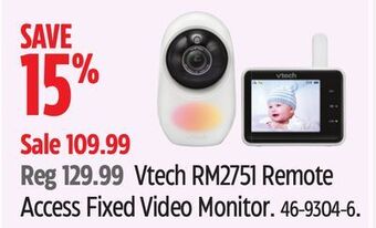 Canadian Tire Vtech rm2751 remote access fixed video monitor offer