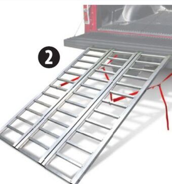 Canadian Tire Aluminum tri-panel loading ramp, 50 x 77 offer