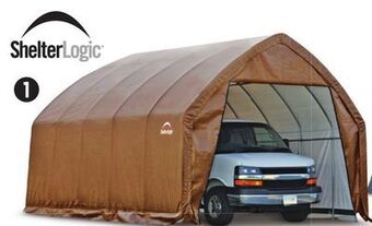 Canadian Tire Shelter logic garage-in-a-box® round shelter, 12 x 24 x 8´ h offer