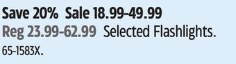 Canadian Tire Police security selected flashlights offer