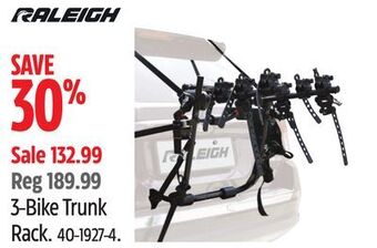 Canadian Tire Raleigh 3-bike trunk rack offer