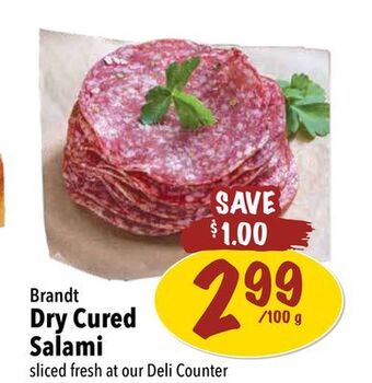 Farm Boy Brandt dry cured salami offer