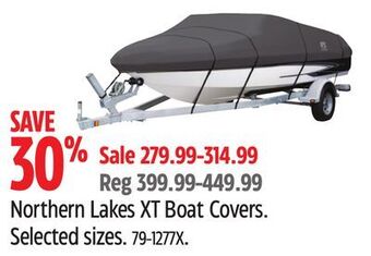 Canadian Tire Northern lakes xt boat covers offer