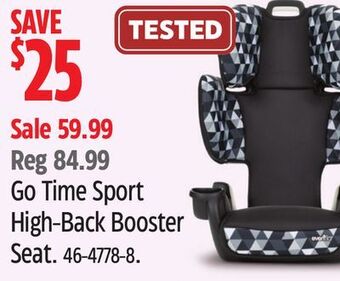 Canadian Tire Evenflo gotime sport high-back booster seat offer