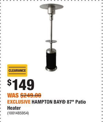 Home Depot Exclusive hampton bay® 87 patio heater offer