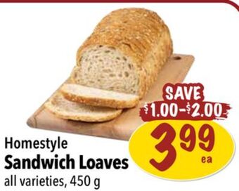 Farm Boy Homestyle sandwich loaves offer
