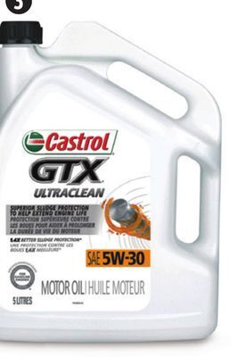 Canadian Tire Castrol gtx conventional motor oil offer