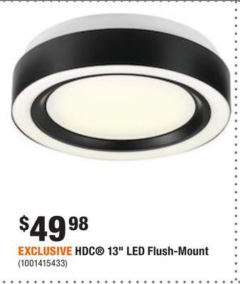 Home Depot Exclusive hdc® 13 led flush-mount offer