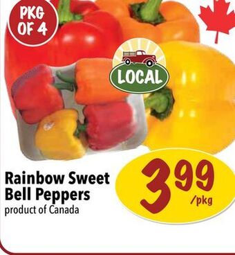 Farm Boy Rainbow sweet bell peppers offer