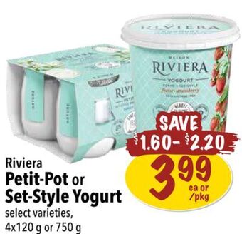 Farm Boy Riviera petit-pot or set-style yogurt offer