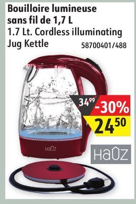 Sushi Shop Hauz 1.7 lt. cordless illuminating jug kettle offer